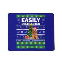 Easily Distracted By Poodle And Chirstmas Tree Merry Xmas Cute Gift Mousepad