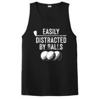 Easily Distracted by Balls Golf Ball Putt Vintage PosiCharge Competitor Tank