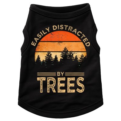 Easily Distracted By Trees Vintage Funny Tree Doggie Tank