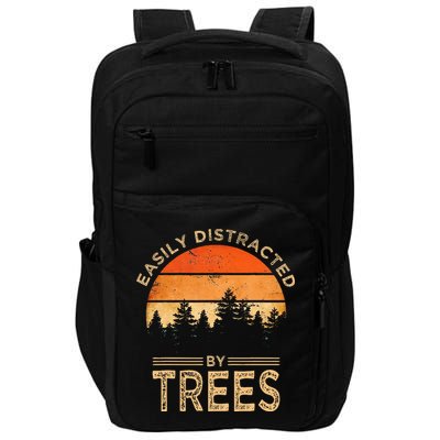 Easily Distracted By Trees Vintage Funny Tree Impact Tech Backpack