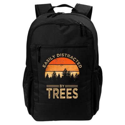 Easily Distracted By Trees Vintage Funny Tree Backpack