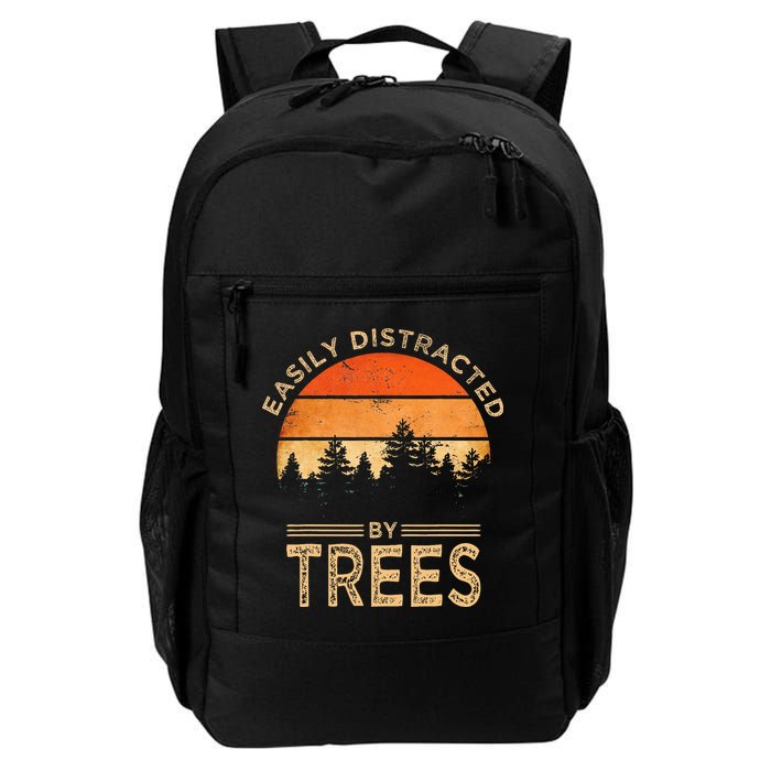 Easily Distracted By Trees Vintage Funny Tree Backpack