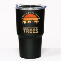 Easily Distracted By Trees Vintage Funny Tree Tumbler