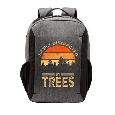Easily Distracted By Trees Vintage Funny Tree Vector Backpack
