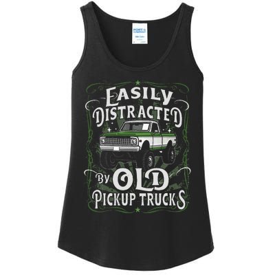 Easily Distracted By Old Pickup Trucks Easily Distracted By Ladies Essential Tank