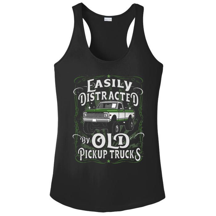 Easily Distracted By Old Pickup Trucks Easily Distracted By Ladies PosiCharge Competitor Racerback Tank