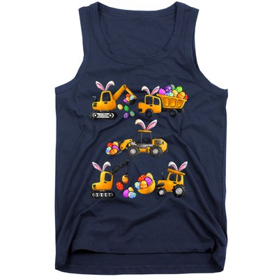 Easter day Bunny Construction Trucks Funny Boy Tank Top