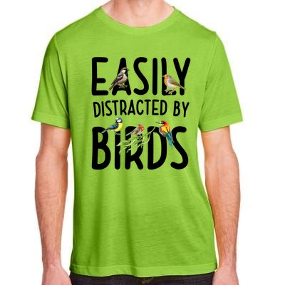 Easily Distracted By Birds Adult ChromaSoft Performance T-Shirt