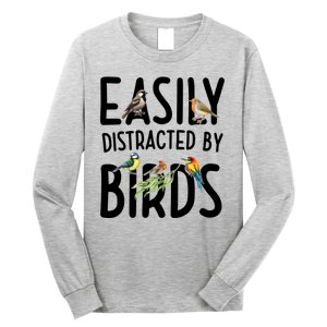 Easily Distracted By Birds Long Sleeve Shirt