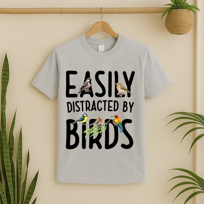 Easily Distracted By Birds T-Shirt