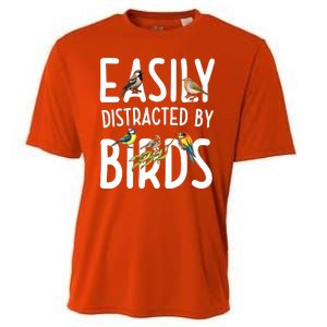 Easily Distracted By Birds Cooling Performance Crew T-Shirt