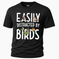 Easily Distracted By Birds Cooling Performance Crew T-Shirt