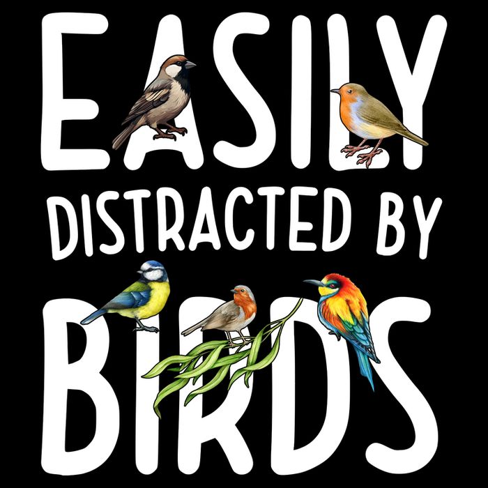 Easily Distracted By Birds Cooling Performance Crew T-Shirt