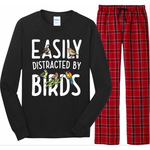 Easily Distracted By Birds Long Sleeve Pajama Set