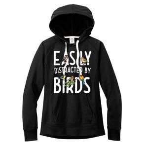 Easily Distracted By Birds Women's Fleece Hoodie