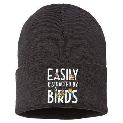 Easily Distracted By Birds Sustainable Knit Beanie