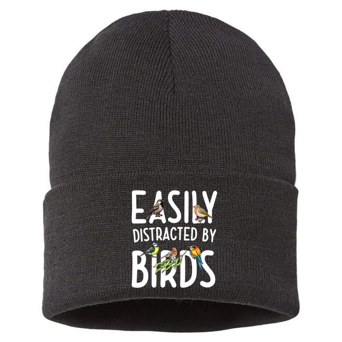 Easily Distracted By Birds Sustainable Knit Beanie