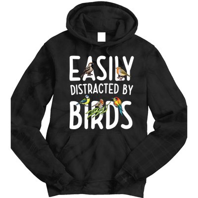 Easily Distracted By Birds Tie Dye Hoodie