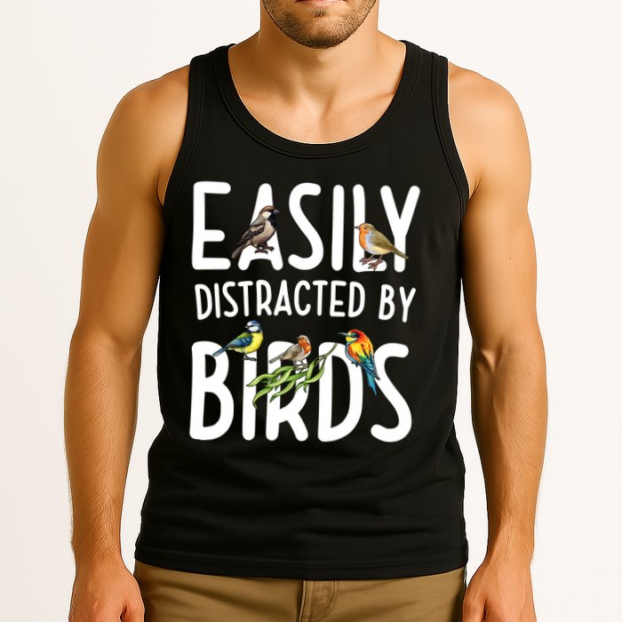 Easily Distracted By Birds Tank Top