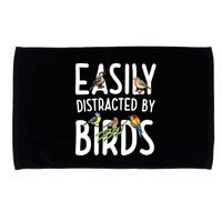 Easily Distracted By Birds Microfiber Hand Towel