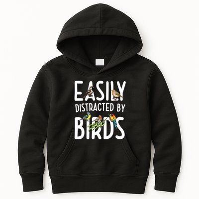Easily Distracted By Birds Kids Hoodie