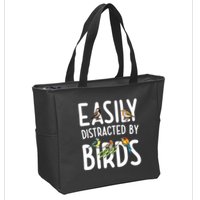Easily Distracted By Birds Zip Tote Bag