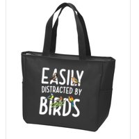 Easily Distracted By Birds Zip Tote Bag