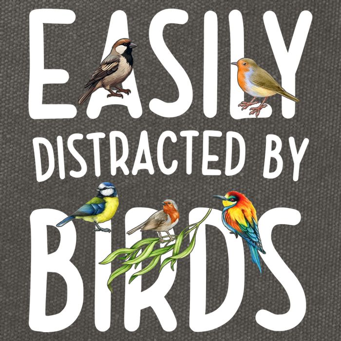 Easily Distracted By Birds Cotton Canvas Backpack