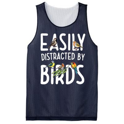 Easily Distracted By Birds Mesh Reversible Basketball Jersey Tank