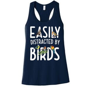 Easily Distracted By Birds Women's Racerback Tank