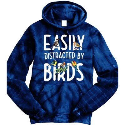 Easily Distracted By Birds Tie Dye Hoodie