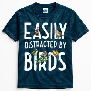 Easily Distracted By Birds Kids Tie-Dye T-Shirt