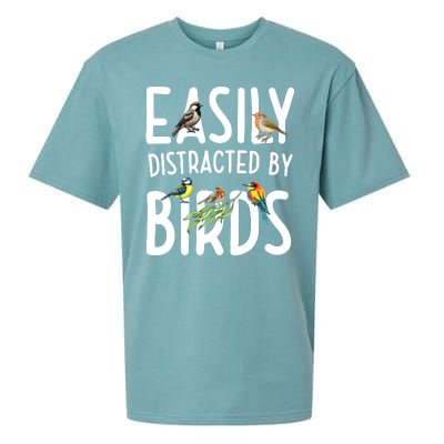 Easily Distracted By Birds Sueded Cloud Jersey T-Shirt