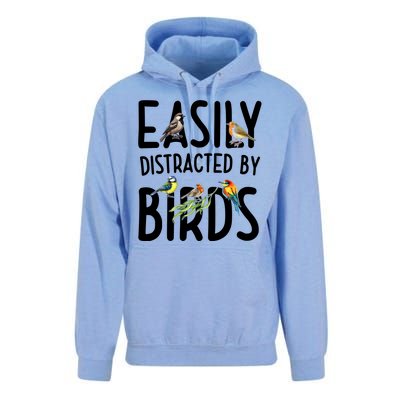 Easily Distracted By Birds Unisex Surf Hoodie