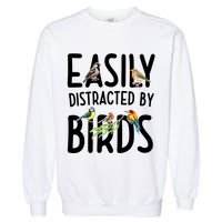 Easily Distracted By Birds Garment-Dyed Sweatshirt