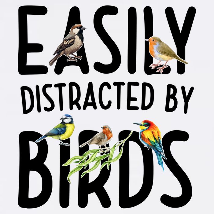 Easily Distracted By Birds Garment-Dyed Sweatshirt