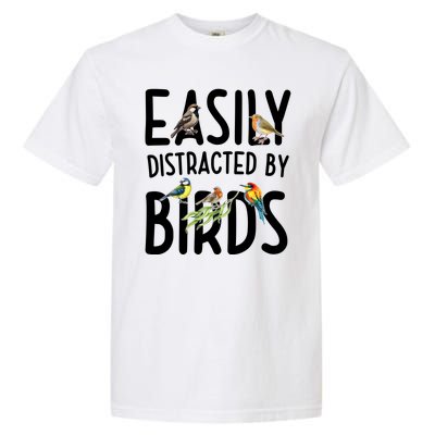 Easily Distracted By Birds Garment-Dyed Heavyweight T-Shirt