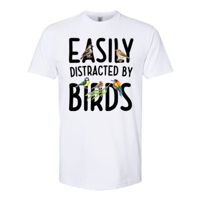 Easily Distracted By Birds Softstyle® CVC T-Shirt