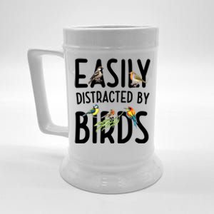 Easily Distracted By Birds Beer Stein