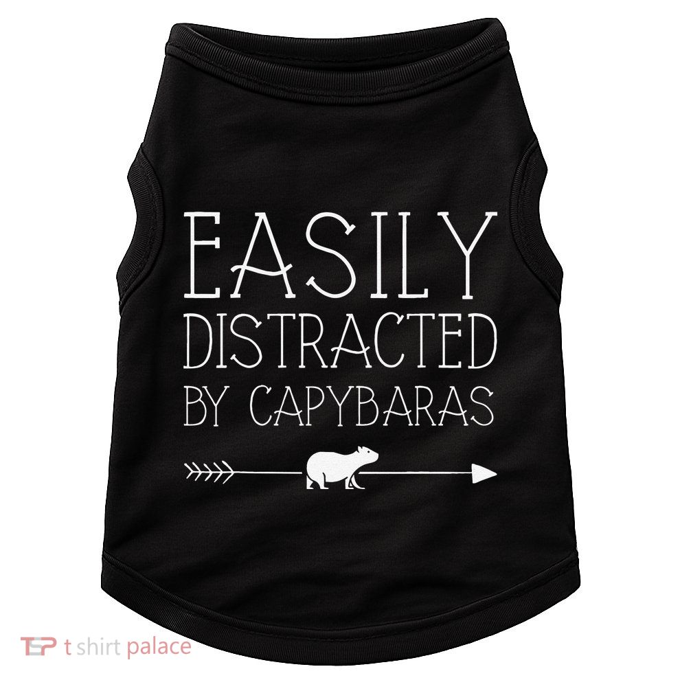 Easily Distracted By Capybaras Gift For   Mammal  Doggie Tank