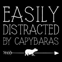Easily Distracted By Capybaras Gift For   Mammal  Impact Tech Backpack