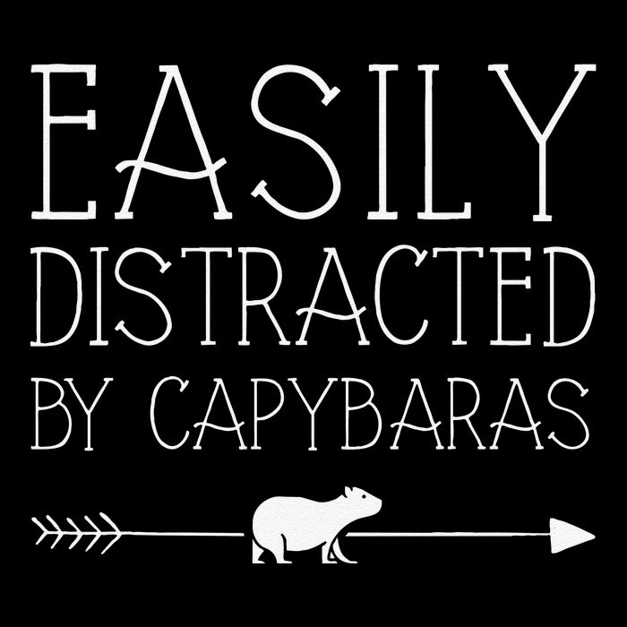 Easily Distracted By Capybaras Gift For   Mammal  Impact Tech Backpack