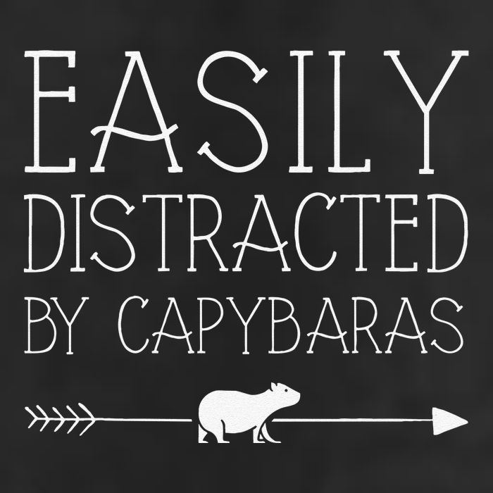 Easily Distracted By Capybaras Gift For   Mammal  Adult Drive Performance Visor