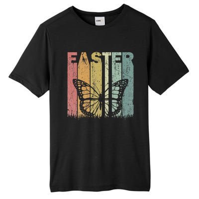 Easter Day Butterfly Retro Graphic Funny Easter Costume Tall Fusion ChromaSoft Performance T-Shirt