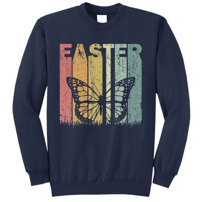 Easter Day Butterfly Retro Graphic Funny Easter Costume Sweatshirt