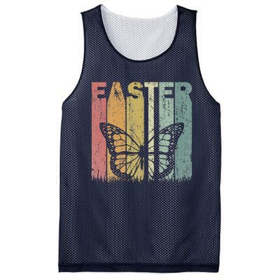 Easter Day Butterfly Retro Graphic Funny Easter Costume Mesh Reversible Basketball Jersey Tank