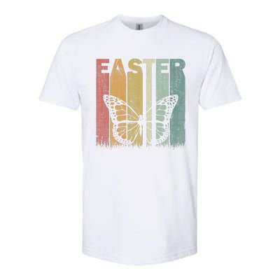 Easter Day Butterfly Retro Graphic Funny Easter Costume Softstyle CVC T-Shirt