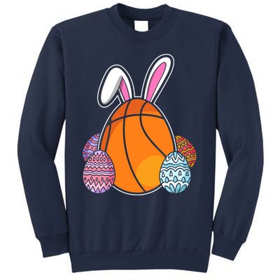 Easter Day Basketball Bunny Easter Eggs Sweatshirt