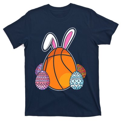 Easter Day Basketball Bunny Easter Eggs T-Shirt