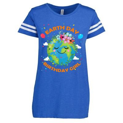 Earth Day Birthday Planet April 22nd Bday Environt Gift Enza Ladies Jersey Football T-Shirt